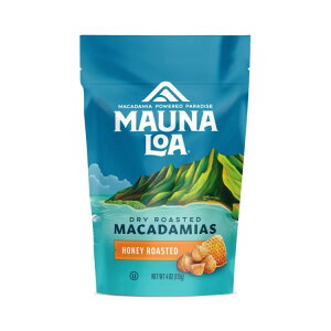 �}�E�i���A �n�j�[���[�X�g�}�J�_�~�A�i�b�c - 113g�� Mauna Loa Honey Roasted Macadamia Nuts - 4oz Bag �y�����񂹏��i�z�y���킹�Ĕ��������z