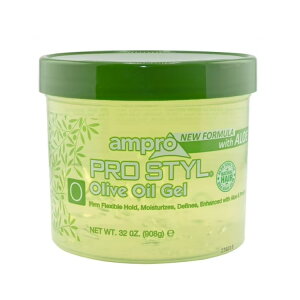 �A���v�� �v���X�^�C�� �I���[�u�I�C�� �w�A�W�F�� ��908g Ampro Pro Style 32 oz. Olive Oil Hair Gel �y�����񂹏��i�z
