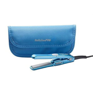 �x�r���X�v�� �i�m�`�^�j�E�� �~�j�X�g���[�g�A�C���� ��13mm �|�[�`�t�� BaBylissPRO Nano Titanium 1/2inch Mini Flat Iron & Pouch �y�����񂹏��i�z