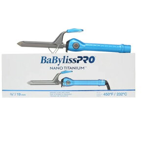 �x�r���X�v�� �i�m�`�^�j�E�� �J�[�����O�A�C���� ��19mm BaBylissPRO Nano Titanium ?inch Spring Curling Iron �y�����񂹏��i�z