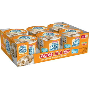 �P���b�O �t���X�e�b�h�~�j�E�B�[�c �V���A���J�b�v �I���W�i�� 425g 6�� Kellogg's Frosted Mini-Wheats Breakfast Cereal Cups, High Fiber Cereal �y�����񂹏��i�z