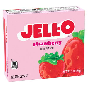 �W�F�� �X�g���x���[�[���`���f�U�[�g�~�b�N�X 85g Jell-O Strawberry Gelatin Dessert Mix, 3 oz Box �y�����񂹏��i�z