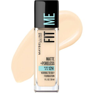 ���C�x���� �t�B�b�g�~�[ �}�b�g�{�|�A���X �t�@���f�[�V���� �|�[�Z���� ��30mL Maybelline Fit Me Matte + Poreless Liquid Foundation Makeup, Porcelain, 1 Fl Oz �y�����񂹏��i�z