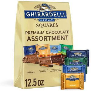 �M���f�� �v���~�A���`���R���[�g�A�\�[�g�����g�X�N�G�A 355.2g GHIRARDELLI Premium Chocolate Assortment SQUARES, 12.5 oz �y�����񂹏��i�z