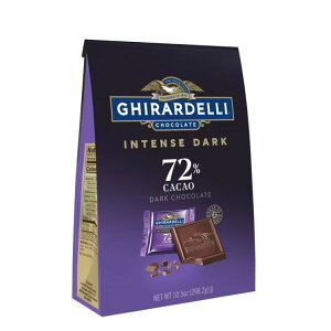 �M���f�� �C���e���X�_�[�N 72%�J�J�I �_�[�N�`���R���[�g�X�N�G�A 298.2g GHIRARDELLI INTENSE DARK 72% Cacao Dark Chocolate SQUARES, 10.5 oz Bag �y�����񂹏��i�z