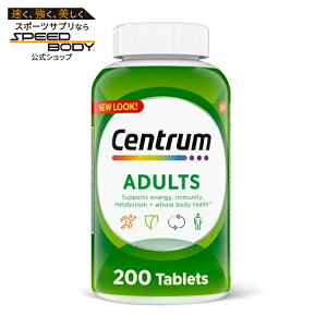 �Z���g���� ��l�p�}���`�r�^�~���i�r�^�~��B��D3�z���j200�^�u���b�g Centrum Adults Multivitamin with Vitamin B & D3, Tablets, 200 Count �y�����񂹏��i�z