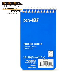 �y���A���h�M�A ������ 7.6×12.7cm �i���[�r 80������ �u���[ �y�[�p�[�\�� 1�� Pen+Gear Memo Book, 3x5, Narrow Ruled Notebook, 80 Sheets, Blue Paper Cover, 1 Count �y�����񂹏��i�z