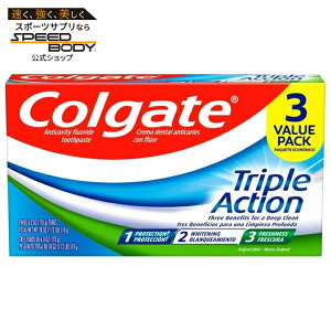 �R���Q�[�g �g���v���A�N�V���� ���݂����� �I���W�i���~���g 170g 3�{�Z�b�g Colgate Triple Action Toothpaste, Original Mint, 6 oz, 3 Pack �y�����񂹏��i�z