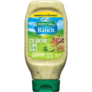 �q�h�D���o���[ �V�����g�� ���C�� �����` �h���b�V���O 473ml�C�[�W�[�X�N�C�[�Y Hidden Valley Cilantro Lime Ranch Dressing, 16 fl oz Easy Squeeze Bottle �y�����񂹏��i�z