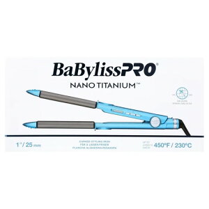 �x�r���X�v�� �i�m�`�^�j�E�� �J�[�u �X�^�C�����O�A�C���� ��25mm BaBylissPRO Nano Titanium 1inch Curved Styling Iron �y�����񂹏��i�z