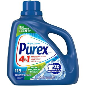 �s���[���b�N�X �t�̐���p��� �}�E���e���u���[�Y 4.4L 115�� Purex Liquid Laundry Detergent, Mountain Breeze, 150 fl oz, 115 Loads �y�����񂹏��i�z