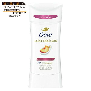�_�� �A�h�o���X�P�A �f�I�h�����g�X�e�B�b�N �s�[�`���J���~�[���e�B�[ 74g Dove Advanced Care Deodorant Stick for Women Peach & Chamomile Tea, 2.6 oz �y�����񂹏��i�z�y���킹�Ĕ��������z