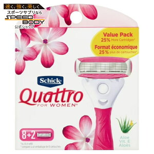 �V�b�N �N�A�g�� �t�H�[�E�[�}�� ���f�B�[�X �֐n 4���n 10�� Schick Quattro For Women Women's Razor Blade Refills, 10 Ct �y�����񂹏��i�z