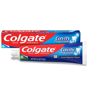 �R���Q�[�g �n�~�K�L�� �~���g�� 170g �`���[�u Colgate Cavity Protection Toothpaste with Fluoride, Minty Great Flavor, 6 oz Tube �y�����񂹏��i�z