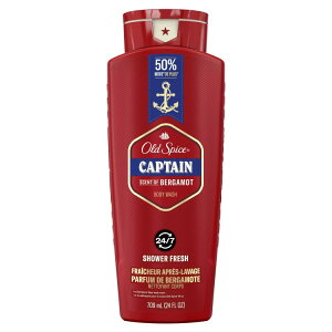 �I�[���h�X�p�C�X ���b�h�R���N�V���� �{�f�B�E�H�b�V�� �L���v�e���Z���g 709ml Old Spice Red Collection Body Wash for Men, Captain Scent, 24 fl oz �y�����񂹏��i�z�y���킹�Ĕ��������z