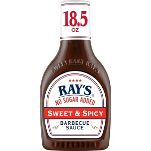���C�Y �m�[�V���K�[�A�f�B�b�h �X�C�[�g���X�p�C�V�[ �o�[�x�L���[�\�[�X ��520g Ray's No Sugar Added Sweet & Spicy Barbecue Sauce 18.5 oz �y�����񂹏��i�z