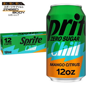 �X�v���C�g �[���V���K�[ �`�� �}���S�[�V�g���X �\�[�_�� 355ml 12�{�p�b�N Sprite Zero Sugar Chill Mango Citrus Soda Pop Cans, 12 fl oz, 12 Pack �y�����񂹏��i�z