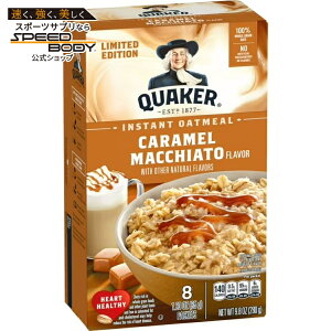�N�G�[�J�[ �L���������}�L�A�[�g�����C���X�^���g�I�[�g�~�[�� 8�ܓ��� Quaker Caramel Macchiato Flavor Instant Oatmeal, 8 Count, 9.8 Ounce Box �y�����񂹏��i�z