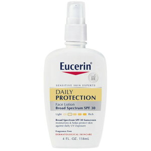 ���[�Z���� �f�C���[�v���e�N�V���� �t�F�C�X���[�V���� SPF30 �q�����p 118ml �{�g�� Eucerin Daily Protection Face Lotion with SPF 30, For Sensitive Skin, 4 Fl. Oz. Bottle �y�����񂹏��i�z�y���킹�Ĕ�������