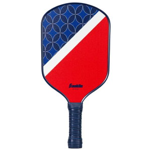 Franklin Sports �s�b�N���{�[���p�h�� �t�@�C�o�[�O���X�� �|���v���s�����Z���R�A ���b�h/�z���C�g/�u���[ Franklin Sports Fiberglass Pickleball Paddle - Polypropylene Cell Core - Red/White/Blue �y�����񂹏��i