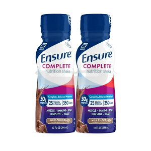 �G���V���A �R���v���[�g �j���[�g���V���� �V�F�C�N �~���N�`���R���[�g 296ml 4�{ Ensure COMPLETE Nutrition Shake, 30g Protein, Milk Chocolate, 10 fl oz 4 Pack �y�����񂹏��i�z