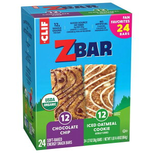 Zbar �`���R���[�g�`�b�v���A�C�X�I�[�g�~�[���N�b�L�[ �\�t�g�x�C�N�h�I�[�K�j�b�N�O���m�[���o�[ 24�{���� Zbar Chocolate Chip and Iced Oatmeal Cookie Soft Baked Organic Granola Bars, 24ct �y�����񂹏��i