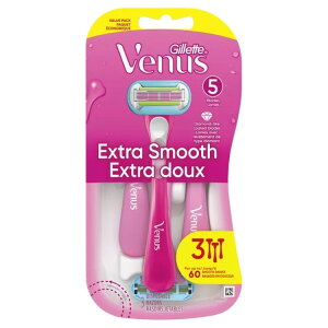 �W���b�g ���B�[�i�X �G�N�X�g���X���[�X �����p�g���̂ăJ�~�\�� 3�{���� Gillette Venus Extra Smooth Disposable Women's Razors - 3 Count �y�����񂹏��i�z