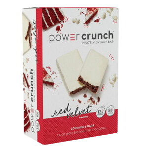 �p���[�N�����` �I���W�i�� ���b�h�x���x�b�g 40g 5�{�� Power Crunch Original Protein Energy Bar, Red Velvet, 1.4 oz, 5 Count �y�����񂹏��i�z