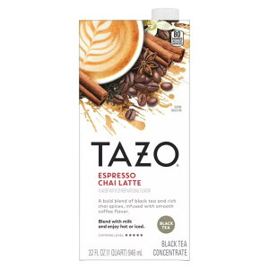 �^�] �G�X�v���b�\�`���C���e�Z�k�t �u���b�N�e�B�[ 946ml TAZO Espresso Chai Latte Liquid Concentrate, Black Tea, 32oz �y�����񂹏��i�z