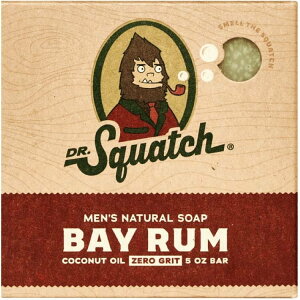 �h�N�^�[�X�N���b�` �x�C���� �i�`������ �o�[�\�[�v �����Y�p 142g Dr. Squatch Bay Rum Natural Bar Soap for Men, 5 oz �y�����񂹏��i�z