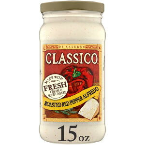 �N���V�R ���[�X�g���b�h�y�b�p�[ �A���t���b�h �p�X�^�\�[�X ��425g Classico Roasted Red Pepper Alfredo Spaghetti Pasta Sauce, 15 oz Jar �y�����񂹏��i�z