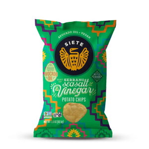 �V�G�e �Z���[�m �V�[�\���g���r�l�K�[ �P�g���N�b�N�h�|�e�g�`�b�v�X ��43g Siete Serrano, Sea Salt & Vinegar Kettle Cooked Potato Chips 1.5 oz �y�����񂹏��i�z