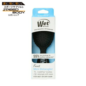 �E�F�b�g�u���V �~�j�f�B�^���O���[ �t���X�g�u���b�N Wet Brush Mini Detangler, Frost Black �y�����񂹏��i�z