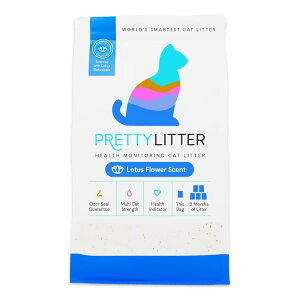 �v���e�B���b�^�[ �w���X���j�^�����O �L�� ���[�^�X�t�����[�̍��� 3.62kg PrettyLitter Health Monitoring Cat Litter, Lotus Flower Scent, 8lb �y�����񂹏��i�z