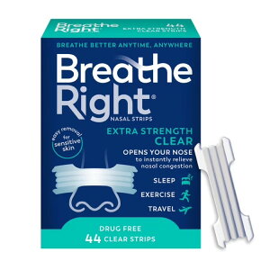 �u���[�Y���C�g �@�o�g���e�[�v �G�N�X�g���X�g�����O�X �N���A 44�� Breathe Right Nasal Strips Extra Strength 44 Count �y�����񂹏��i�z