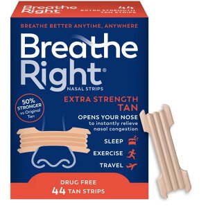 �u���[�Y���C�g �@�o�g���e�[�v �G�N�X�g���X�g�����O�X �^�� 44�� Breathe Right Extra Strength Nasal Strips, Tan, 44 Count �y�����񂹏��i�z