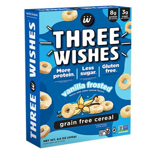 �X���[�E�B�b�V���Y �t���X�e�b�h �O���e���t���[�V���A�� 244g Three Wishes 8.6 oz Gluten Free Frosted Cereal �y�����񂹏��i�z