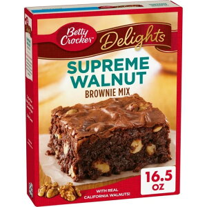 �x�e�B�N���b�J�[ �f�B���C�c �V���v���[�� �E�H���i�b�c �u���E�j�[�~�b�N�X 468g Betty Crocker Delights Supreme Walnut Brownie Mix, 16.5 oz �y�����񂹏��i�z