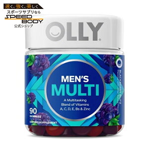 �y�|�C���gUP��12��20��-30���z�I���[ �����Y �}���`�r�^�~�� �O�~ 90�� OLLY Men's Multivitamin Gummy, Vitamin A, C, D, E, B, Zinc, Wellness Supplement, 90 Count �y�����񂹏��i�z
