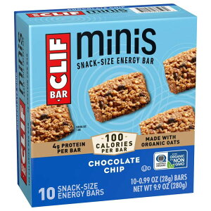 �N���t�o�[ �~�j �`���R���[�g�`�b�v �X�i�b�N�T�C�Y �G�i�W�[�o�[ 10�{���� CLIF BAR Minis Chocolate Chip Flavor Snack-Size Energy Bars, 10ct �y�����񂹏��i�z
