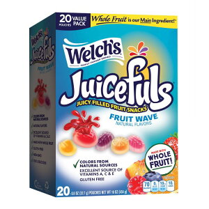 �E�F���` �W���[�V�[�t���Y �t���[�c�E�F�[�u �\�t�g�t���[�c�X�i�b�N 22.7g 20���� Welch's Juicefuls Fruit Wave Soft Fruit Snacks 8 oz, 20 Count �y�����񂹏��i�z