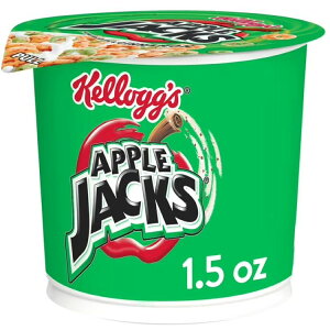 �P���b�O �A�b�v���W���b�N�X ���H�p�V���A���J�b�v �I���W�i�� 42g Kellogg's Apple Jacks Breakfast Cereal Cups, Family Breakfast, Original, 1.5oz Cup �y�����񂹏��i�z