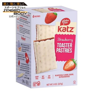 �J�b�c �O���e���t���[ �X�g���x���[ �g�[�X�^�[�y�X�g���[ 227g Katz Gluten Free Strawberry Toaster Pastries, Breakfast Foods �y�����񂹏��i�z