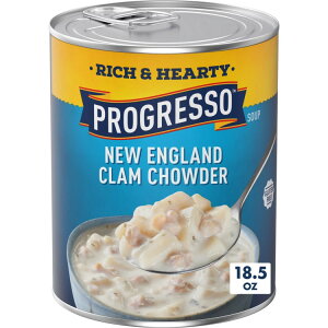 �v���O���\ �j���[�C���O�����h �N�����`���E�_�[ �X�[�v �O���e���t���[ 524g Progresso New England Clam Chowder Soup Gluten Free, 18.5 oz �y�����񂹏��i�z