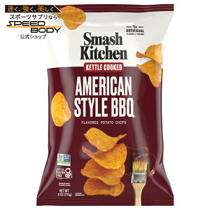 �X�}�b�V���L�b�`�� �A�����J���X�^�C�� BBQ �P�g���`�b�v�X 170g Smash Kitchen American Style BBQ Kettle Chips, 6 oz �y�����񂹏��i�z