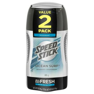 �X�s�[�h�X�e�B�b�N �N���A�\���b�h �f�I�h�����g �I�[�V�����T�[�t 85g 2�{�Z�b�g Speed Stick Clear Solid Deodorant, 24 HR, Ocean Surf, 3 OZ - 2 Pack �y�����񂹏��i�z
