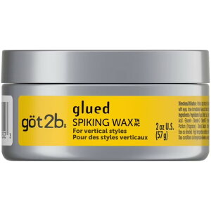 �S�b�g�D�[�r�[ �O���[�h �X�p�C�L���O�w�A���b�N�X ��57g got2b Glued Spiking Hair Wax, High Shine and Fierce Hold, Pomade for Men and Women, 2 oz �y�����񂹏��i�z