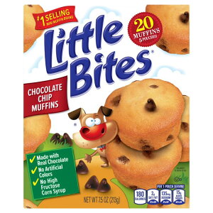 �y�|�C���gUP��12��20��-30���z���g���o�C�c �`���R���[�g�`�b�v�}�t�B�� 5�ܓ��� Little Bites Chocolatey Chip Muffins, 5 packs �y�����񂹏��i�z
