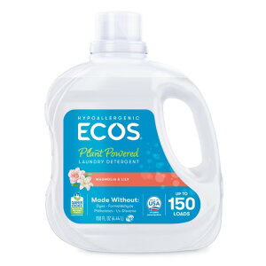 �G�R�X ��h���� �q�����p �t�̐����� �}�O�m���A�����[ 4.44L 150�� ECOS Hypoallergenic Liquid Laundry Detergent, Magnolia Lily, 150 Loads, 150 Fl Oz �y�����񂹏��i�z