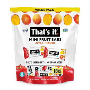 That's it.�~�j�t���[�c�o�[ �A�b�v��+�}���S�[ 18���� That's it. Mini Fruit Bars Apple + Mango 18 Count �y�����񂹏��i�z